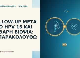 FOLLOW-UP ΜΕΤΑ ΑΠΟ HPV 16 ΚΑΙ ΚΑΘΑΡΗ ΒΙΟΨΙΑ: ΤΙ ΠΑΡΑΚΟΛΟΥΘΩ follow-up HPV 16 καθαρή βιοψία