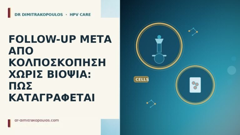 follow-up μετά κολποσκόπηση χωρίς βιοψία
