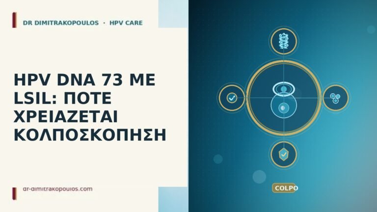 HPV DNA 73 LSIL κολποσκόπηση