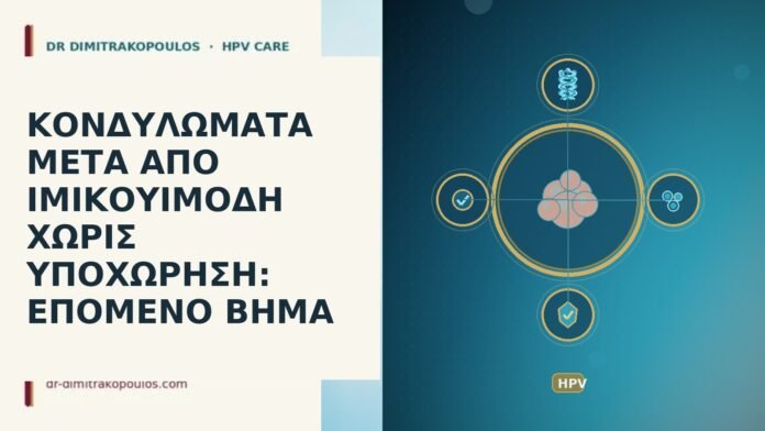 κονδυλώματα μετά ιμικουιμόδη χωρίς υποχώρηση