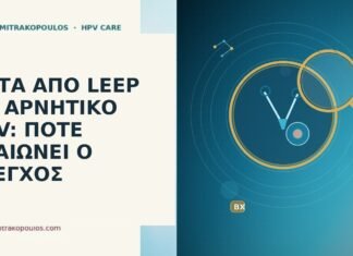 ΜΕΤΑ ΑΠΟ LEEP ΜΕ ΑΡΝΗΤΙΚΟ HPV: ΠΟΤΕ ΑΡΑΙΩΝΕΙ Ο ΕΛΕΓΧΟΣ μετά LEEP αρνητικό HPV αραίωση