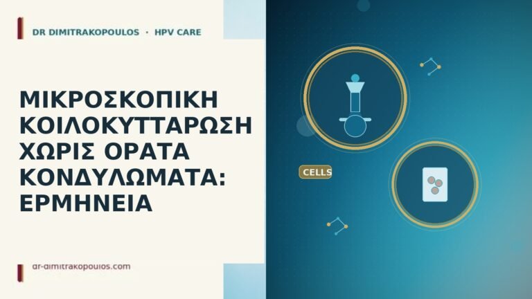 μικροσκοπική κοίλοκυττάρωση χωρίς κονδυλώματα