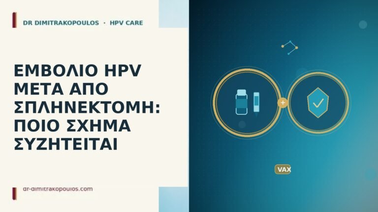 εμβόλιο HPV μετά σπληνεκτομή