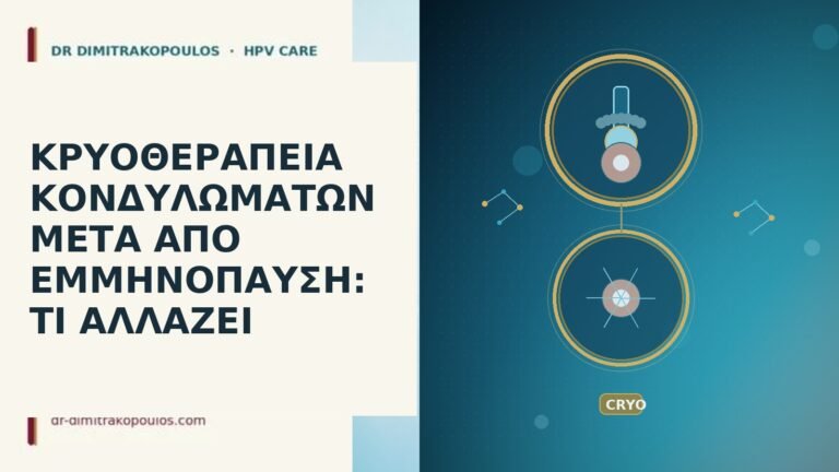 κρυοθεραπεία μετά εμμηνόπαυση
