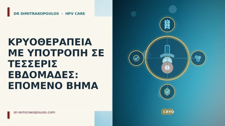 κρυοθεραπεία υποτροπή τέσσερις εβδομάδες