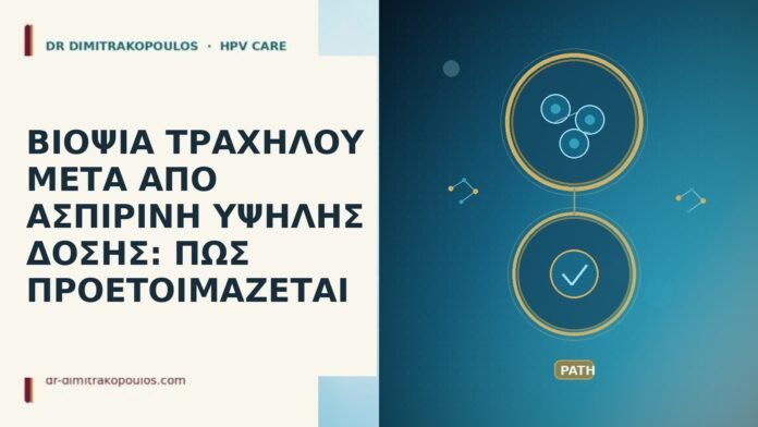 ΒΙΟΨΙΑ ΤΡΑΧΗΛΟΥ ΜΕΤΑ ΑΠΟ ΑΣΠΙΡΙΝΗ ΥΨΗΛΗΣ ΔΟΣΗΣ: ΠΩΣ ΠΡΟΕΤΟΙΜΑΖΕΤΑΙ βιοψία τραχήλου ασπιρίνη υψηλή δόση