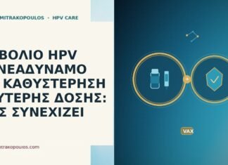 ΕΜΒΟΛΙΟ HPV ΕΝΝΕΑΔΥΝΑΜΟ ΜΕ ΚΑΘΥΣΤΕΡΗΣΗ ΔΕΥΤΕΡΗΣ ΔΟΣΗΣ: ΠΩΣ ΣΥΝΕΧΙΖΕΙ εμβόλιο εννεαδύναμο καθυστέρηση δεύτερης