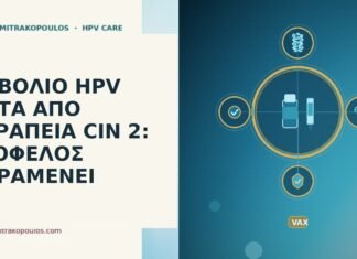 ΕΜΒΟΛΙΟ HPV ΜΕΤΑ ΑΠΟ ΘΕΡΑΠΕΙΑ CIN 2: ΤΙ ΟΦΕΛΟΣ ΠΑΡΑΜΕΝΕΙ εμβόλιο μετά θεραπεία CIN 2