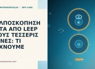 ΚΟΛΠΟΣΚΟΠΗΣΗ ΜΕΤΑ ΑΠΟ LEEP ΣΤΟΥΣ ΤΕΣΣΕΡΙΣ ΜΗΝΕΣ: ΤΙ ΨΑΧΝΟΥΜΕ κολποσκόπηση μετά LEEP τέσσερις μήνες