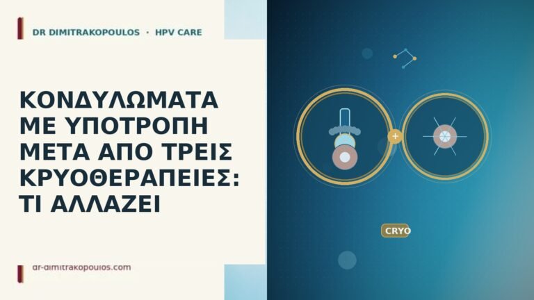 κονδυλώματα υποτροπή τρεις κρυοθεραπείες