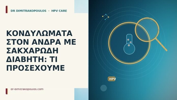 ΚΟΝΔΥΛΩΜΑΤΑ ΣΤΟΝ ΑΝΔΡΑ ΜΕ ΣΑΚΧΑΡΩΔΗ ΔΙΑΒΗΤΗ: ΤΙ ΠΡΟΣΕΧΟΥΜΕ κονδυλώματα άνδρας διαβήτης
