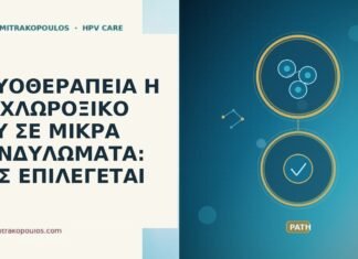 ΚΡΥΟΘΕΡΑΠΕΙΑ Η ΤΡΙΧΛΩΡΟΞΙΚΟ ΟΞΥ ΣΕ ΜΙΚΡΑ ΚΟΝΔΥΛΩΜΑΤΑ: ΠΩΣ ΕΠΙΛΕΓΕΤΑΙ κρυοθεραπεία ή τριχλωροξικό μικρά