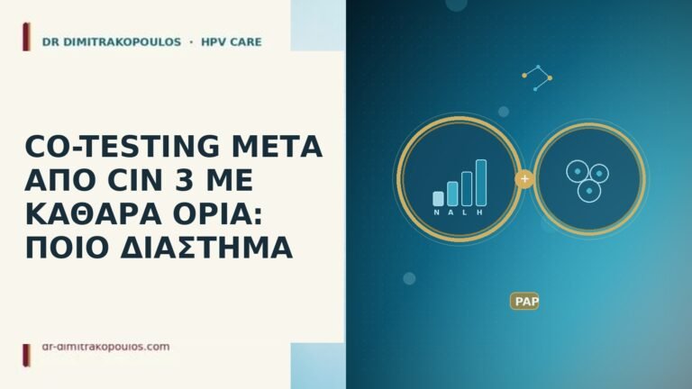 co-testing μετά CIN 3 καθαρά όρια