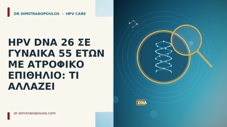 HPV DNA 26 ατροφία 55 ετών