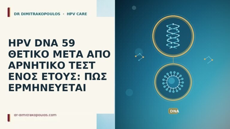HPV DNA 59 νέο θετικό μετά αρνητικό