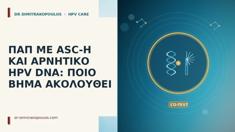 Παπ ASC-H αρνητικό HPV DNA
