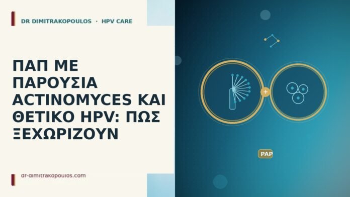 ΠΑΠ ΜΕ ΠΑΡΟΥΣΙΑ ACTINOMYCES ΚΑΙ ΘΕΤΙΚΟ HPV: ΠΩΣ ΞΕΧΩΡΙΖΟΥΝ Παπ Actinomyces θετικό HPV