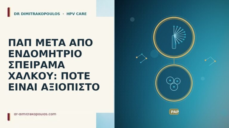 Παπ μετά σπείραμα χαλκού