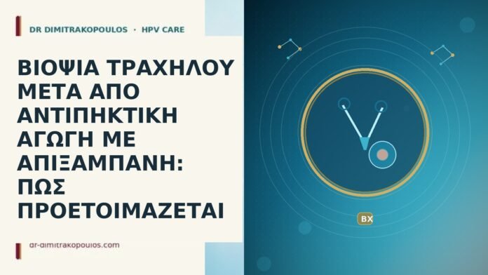 ΒΙΟΨΙΑ ΤΡΑΧΗΛΟΥ ΜΕΤΑ ΑΠΟ ΑΝΤΙΠΗΚΤΙΚΗ ΑΓΩΓΗ ΜΕ ΑΠΙΞΑΜΠΑΝΗ: ΠΩΣ ΠΡΟΕΤΟΙΜΑΖΕΤΑΙ βιοψία τραχήλου απιξαμπάνη
