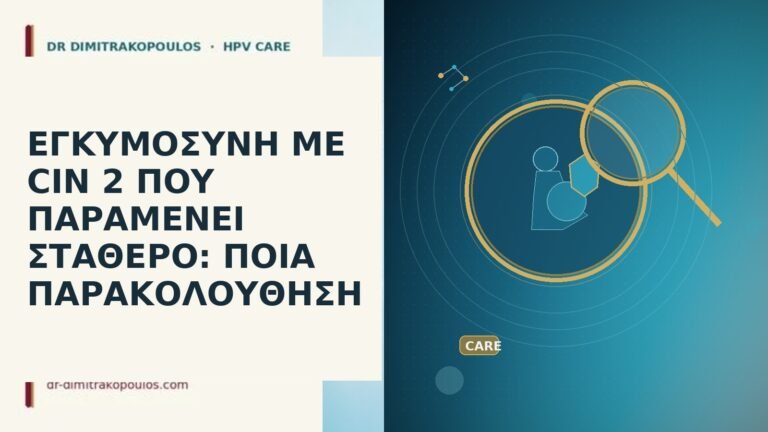 εγκυμοσυνη CIN 2 σταθερο παρακολουθηση