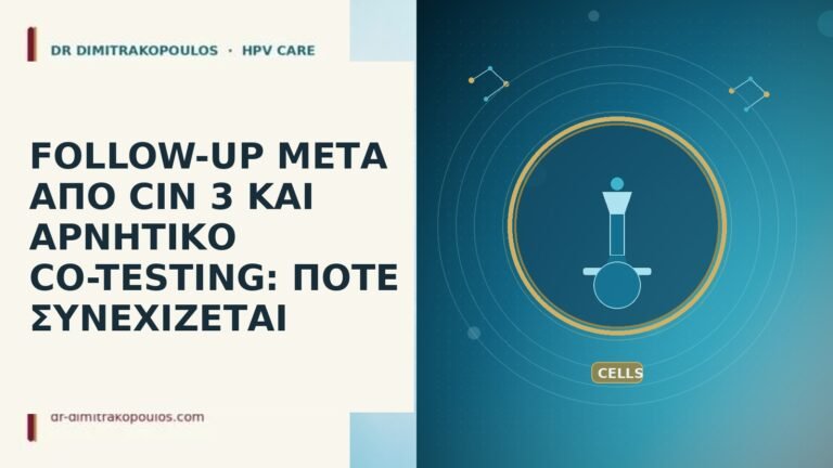 follow-up CIN 3 αρνητικο co-testing