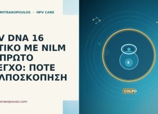 HPV DNA 16 ΘΕΤΙΚΟ ΜΕ NILM ΣΕ ΠΡΩΤΟ ΕΛΕΓΧΟ: ΠΟΤΕ ΚΟΛΠΟΣΚΟΠΗΣΗ HPV DNA 16 NILM πρωτος ελεγχος