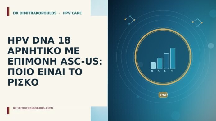 HPV DNA 18 ΑΡΝΗΤΙΚΟ ΜΕ ΕΠΙΜΟΝΗ ASC-US: ΠΟΙΟ ΕΙΝΑΙ ΤΟ ΡΙΣΚΟ HPV DNA 18 αρνητικο επιμονη ASC-US