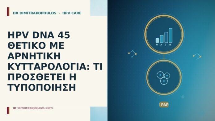 HPV DNA 45 αρνητικη κυτταρολογια typing