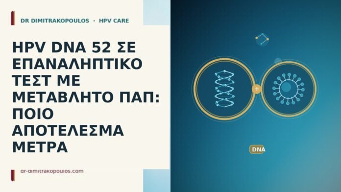 HPV DNA 52 ΣΕ ΕΠΑΝΑΛΗΠΤΙΚΟ ΤΕΣΤ ΜΕ ΜΕΤΑΒΛΗΤΟ ΠΑΠ: ΠΟΙΟ ΑΠΟΤΕΛΕΣΜΑ ΜΕΤΡΑ HPV DNA 52 μεταβλητο Παπ