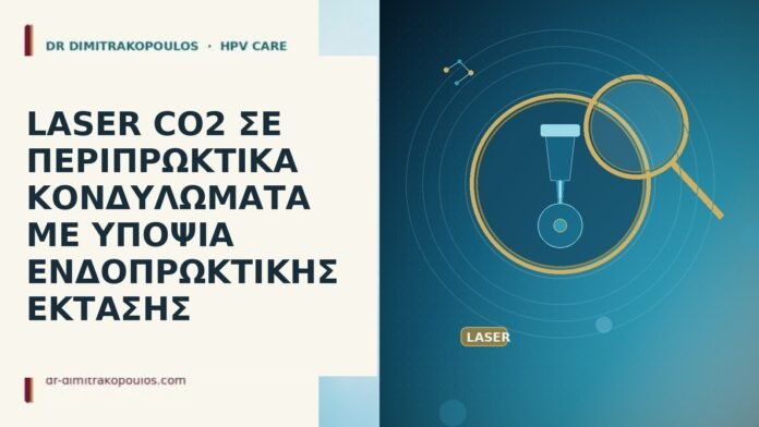 laser CO2 περιπρωκτικα ενδοπρωκτικη εκταση