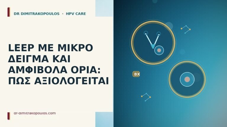 LEEP μικρο δειγμα αμφιβολα ορια