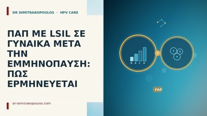 ΠΑΠ ΜΕ LSIL ΣΕ ΓΥΝΑΙΚΑ ΜΕΤΑ ΤΗΝ ΕΜΜΗΝΟΠΑΥΣΗ: ΠΩΣ ΕΡΜΗΝΕΥΕΤΑΙ Παπ LSIL μετα εμμηνοπαυση