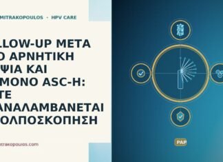 FOLLOW-UP ΜΕΤΑ ΑΠΟ ΑΡΝΗΤΙΚΗ ΒΙΟΨΙΑ ΚΑΙ ΕΠΙΜΟΝΟ ASC-H: ΠΟΤΕ ΕΠΑΝΑΛΑΜΒΑΝΕΤΑΙ Η ΚΟΛΠΟΣΚΟΠΗΣΗ follow-up αρνητικη βιοψια επιμονο ASC-H
