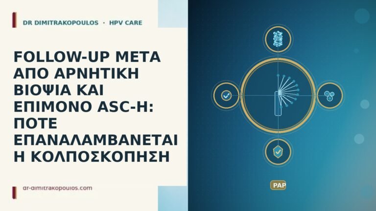 follow-up αρνητικη βιοψια επιμονο ASC-H