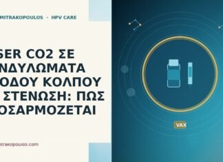 laser CO2 εισοδος κολπου στενωση