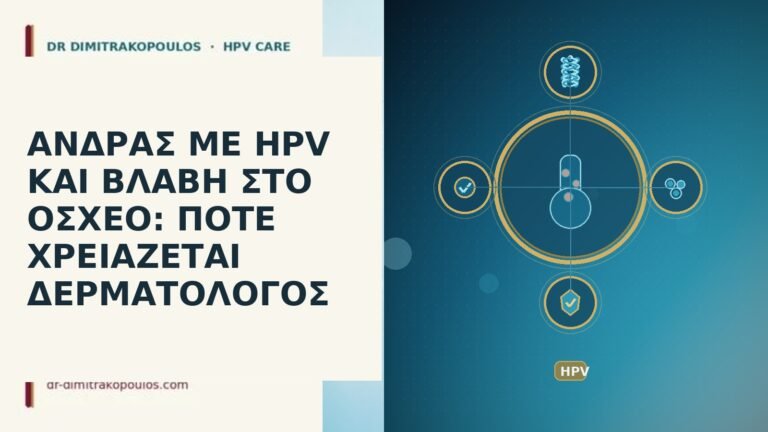 ανδρας HPV βλαβη οσχεο δερματολογος