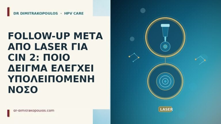 follow up μετα laser CIN 2 HPV
