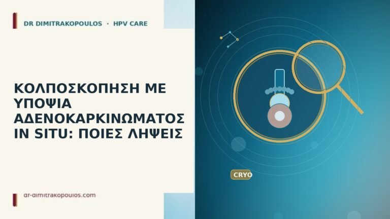 κολποσκοπηση υποψια AIS ληψεις
