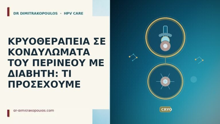 κρυοθεραπεια περινεο διαβητης επολωση
