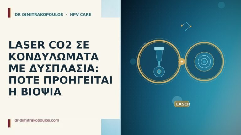 laser CO2 κονδυλωματα δυσπλασια βιοψια