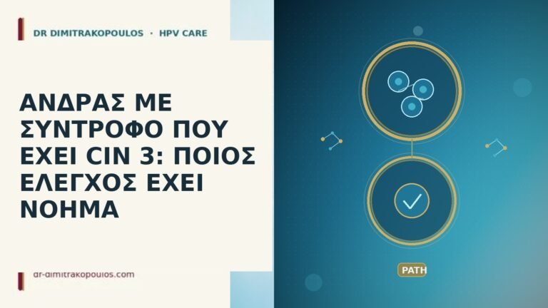 ανδρας συντροφος CIN 3 ποιος ελεγχος
