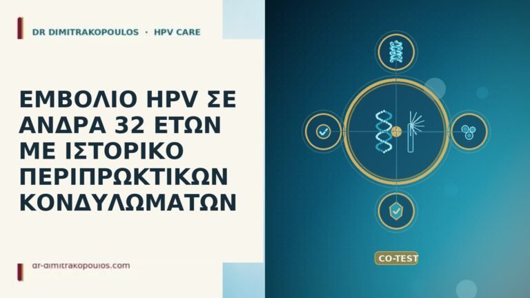εμβολιο HPV ανδρας 32 περιπρωκτικα