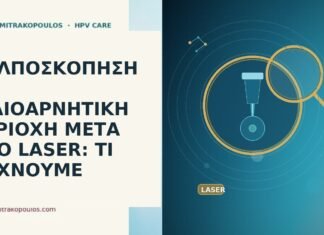 ΚΟΛΠΟΣΚΟΠΗΣΗ ΜΕ ΙΩΔΙΟΑΡΝΗΤΙΚΗ ΠΕΡΙΟΧΗ ΜΕΤΑ ΑΠΟ LASER: ΤΙ ΨΑΧΝΟΥΜΕ κολποσκοπηση ιωδιοαρνητικη μετα laser