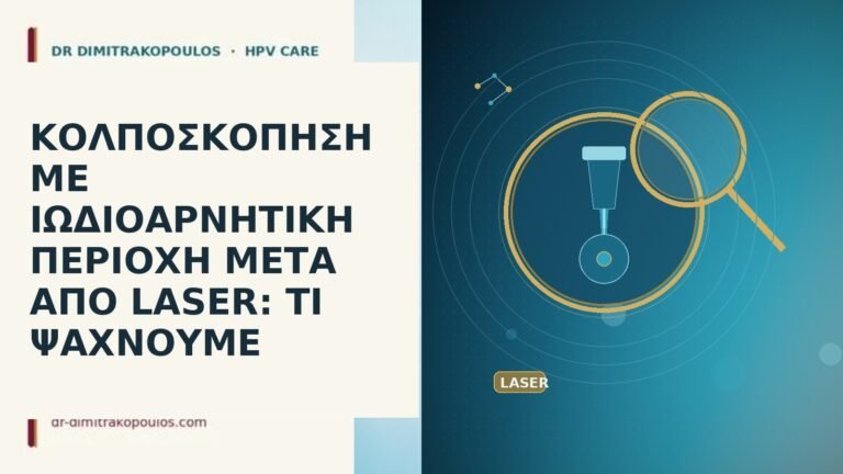 κολποσκοπηση ιωδιοαρνητικη μετα laser