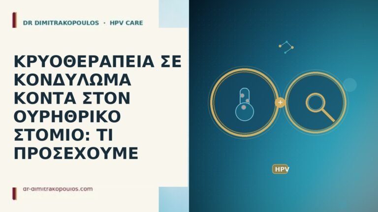 κρυοθεραπεια κονδυλωμα κοντα ουρηθρικο στομιο