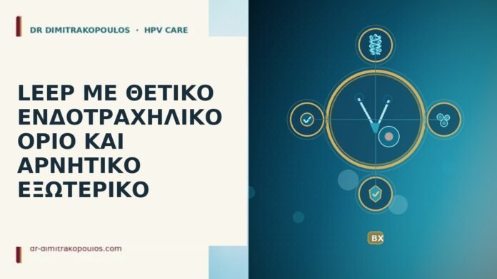 LEEP θετικο ενδοτραχηλικο οριο αρνητικο εξωτερικο