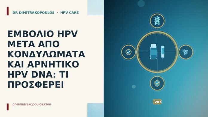 εμβολιο HPV μετα κονδυλωματα αρνητικο DNA