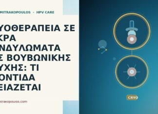 κρυοθεραπεια μικρα κονδυλωματα βουβωνικη πτυχη φροντιδα