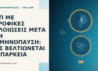 ΠΑΠ ΜΕ ΑΤΡΟΦΙΚΕΣ ΑΛΛΟΙΩΣΕΙΣ ΜΕΤΑ ΤΗΝ ΕΜΜΗΝΟΠΑΥΣΗ: ΠΩΣ ΒΕΛΤΙΩΝΕΤΑΙ Η ΕΠΑΡΚΕΙΑ Παπ ατροφικες αλλοιωσεις μετεμμηνοπαυση επαρκεια
