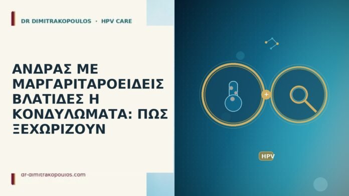 ανδρας μαργαριταροειδεις βλατιδες κονδυλωματα διακριση